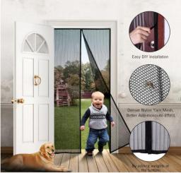 Mosquito Net Curtain Magnets Door Mesh Insect Sandfly Netting With Magnets On The Door Mesh Screen Hand Free Mosquito Repeller
