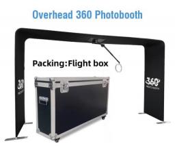 Overhead 360 Photo Booth Remote Automatic Phot Video Selfie Overhead Top Spinner Portable Video Booth For Partys Wedding Event