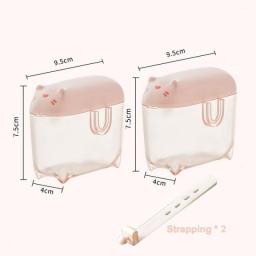 Mini Cable Storage Box Cartoon Data Line Storage Container For Desk Multifunctional Headset Data Charging Line Bobbin Winder