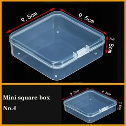 Mini Plastic Storage Box Transparent Jewelry Earring Bead Holder Case Terminal Compartment Display Small Screw Tool Organizer