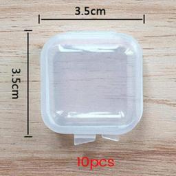 Storage Box Mini Translucent Plastic Box Packing Box Storage Box Dustproof Durable Strong Jewelry Earplug Pills Storage  Boxes