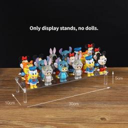 1-5 Tier Acrylic Display Stand Clear Display Riser Rack For Cupcake Perfume Doll Décor Organizer Amiibo Funko POP Figures DC05