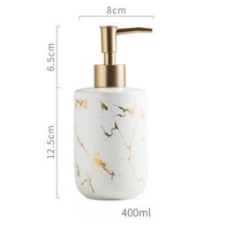 Luxury Ceramic Bathroom Accessory Set Marble Soap Dispenser Pump Bottle Home Couple Mouthwash Cup Soap Dish Washing Tools