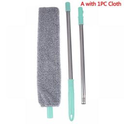 1 Set Bedside Dust Brush Long Handle Mop Household Bed Bottom Gap Clean Fur Hair Sweeping Dusty Magic Microfibre Duster