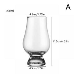 200ml Whiskey Glass Crystal Barware Wine Tasting Drinking Tumbler Brandy Smelling Cup Nosing Glass Cups Bar Accessories