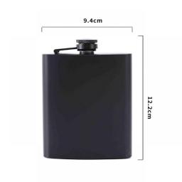 6oz 7oz 8oz Portable Stainless Steel Hip Flask Flagon Whiskey Wine Pot Leather Cover Bottle  Funnel Travel Drinkware Wine Cup