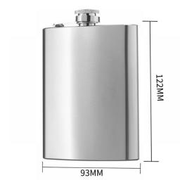 6/8oz Stainless Steel Hip Flask Alcohol Bottle With Funnel For Liquor Whisky Wine Outdoor Portable Pocket Hip Flask Screw Cap