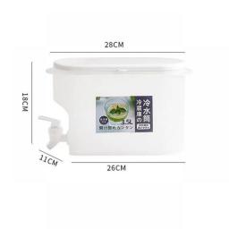 3.5L Large Capacity Cold Water Pitcher Cold Kettle With Faucet In Refrigerator Iced Beverage Dispenser Refrigerator And Spigot