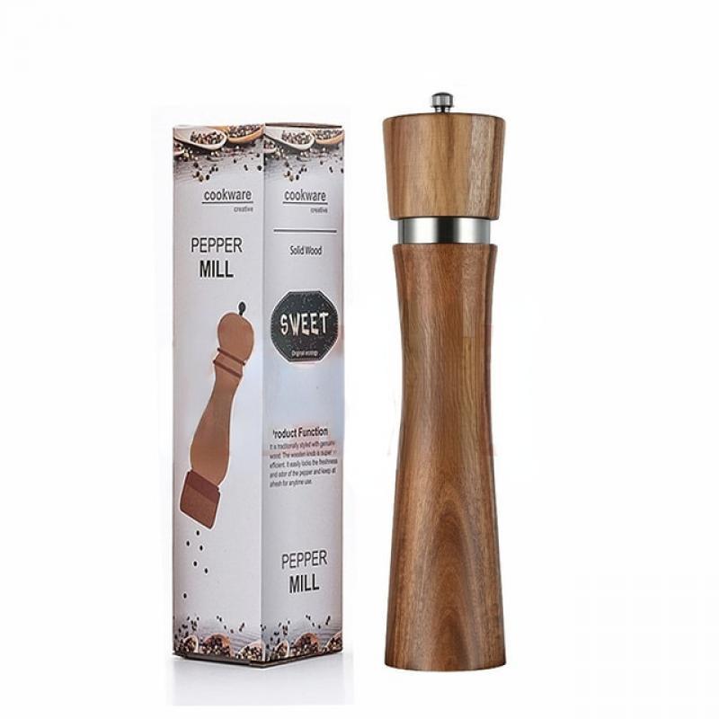 Salt And Pepper Grinder Ceramic Core Manual 6"/8"10" Spice Mill BBQ Grill Tool Set