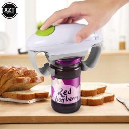 PortableElectric Can Opener Automatic Bottle Opener Handheld Jar Tin Opener One Touch Jar Opener Kitchen Gadgets