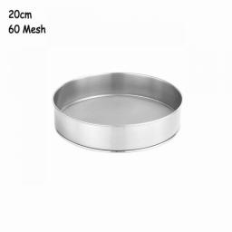 304 Stainless Steel Flour Sieve 60 Mesh Thickened Sesame Baking Tools  Holding Ultrafine Flours Sift Kitchen Accesories