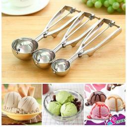 Stainless Steel Bing Ji Ling Shao Ice Cream Spoon Ice-Cream Spoon Melon Baller Shui Guo Shao Popsickle Stick Tableware