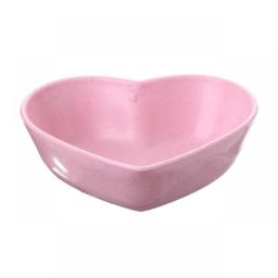 Mini Bowl Love Heart Shape Wheat Straw Dinnerware Bowls For Food Tableware Vinegar Seasoning Bowls Kitchen Supplies