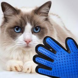 Pet Hair Remover Gloves Cat Dog Massage Bathing Cleaning Grooming Supplies Silicone Hair Sticking Removal Brush