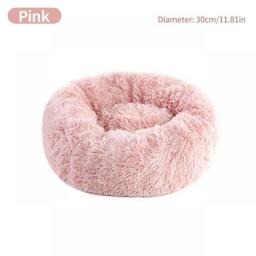 Cat Nest Round Soft Shaggy Mat Indoor Dog Cat Bed Pet Supplies Removable Machine Washable Pillow Bed For Small Pets