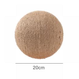 Cat Scratching Ball Toy Sisal Rope Grinding Ball Board Paws Scratcher Cats Toys Interactive Wooden Climbing Frame Pet Supplies