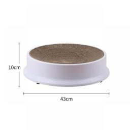 Cat Scratching Board Toy Round Funny Claw Grinding Corrugated Kitten Bed Wear-resistant Replaceable Pet Supplies