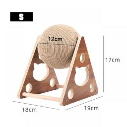 Cat Toy Cat Scratcher Sisal Rope Ball Kitten Interactive Grinding Paws Toys Scratch Board Pet Furniture Accessories Supplies For