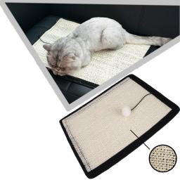 Hook Loop Cat Scraper Sisal Mat Kitten Scratch Protection Cushion Cover For Table Leg Sofa Anti Bite Prevent Scratching Cat Toy