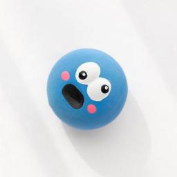 Dog Chew Toy Pet Squeaky Ball Toy Teeth Care Cartoon Big Eye Ball Stress Relief Interactive Trainning Toy Puppy Pet Dog Supplies