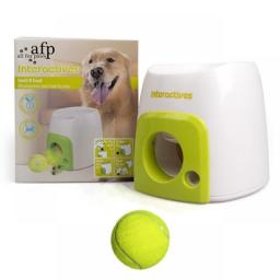 Pet Interactive Toys For Dogs Reward Machine Food Dispenser Tennis Ball Outdoor Indoor Sport Exercise Slow Dog Toy With Feeder