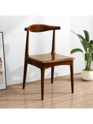 Solid Wood Dining Chairs, Crescent Chairs, Cowhorn Chairs, Minimalist Hotel, Restaurant, Household Bedroom Chairs