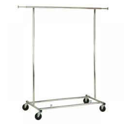 Honey Can Do Collapsible Expandable Rolling Garment Rack, Chrome Clothing Rack  Living Room Furniture  Home Furniture