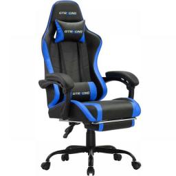 GTRACING Leather Ergonomics Gaming Chair Adjustable Height Reclining Office Chair
