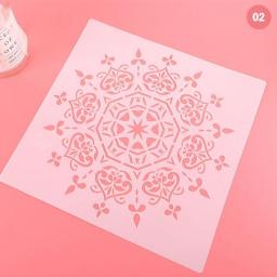 30cm Diy Craft Mandala Mold For Painting Stencils Stamped Paper Card Template