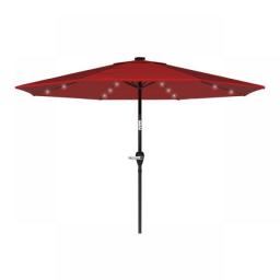 10 Foot Patio Umbrella With Solar LED Light