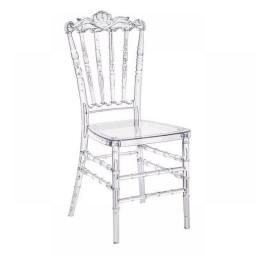 100PCS High Quality Durable Crystal Resin Tiffany Chavari Chairs Decorative Detachable Chair For Hotel Wedding Meeting