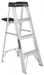 4' Aluminum Step Ladder, 250-lb Capacity, W-2112-04S