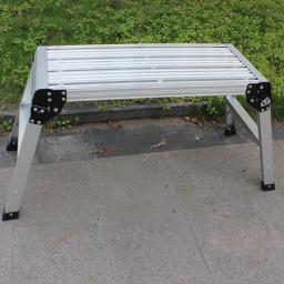 Aluminum Platform Step, Supports Up To 150kg, Non-Slip Rubber Feet, Folding Aluminum Work Platform And Step, Easy To Store