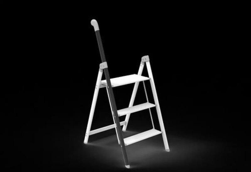 Multifunctional Ladder Chair Aluminum Alloy Material Step Stool Convenient Armrest Folding Ladder Versatile Scene Step Ladder