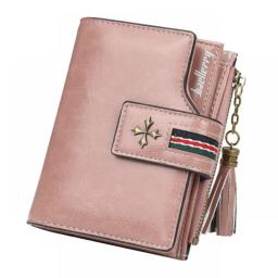 Fashion Small Oil Wax Leather Wallet Women Stylish Zipper & Hasp Card Wallet Woman High Quality Short Credit Card Holder Purse