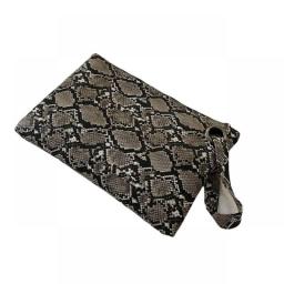 Clutch Bag Purse Exquisite PU Leather Evening Handbag Snake Pattern Pouch Envelope Evening Ladies Party Banquet