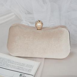 Green Shoulder Handbags For Women Famous Brand Flannel Clutch Purse Luxury Designer Party Wallets For Weddings Crossbody Bag