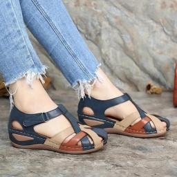Fashion Women Sandals Waterproo Sli On Round Casual Shoes Female Slippers Comfort Outdoor Fashion Sunmmer Women Shoes Plus Size
