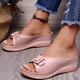 Women Sandals Summer Shoes For Womens Wedge Heels Zapatos Mujer Indoor Outdoor Slippers 2023 New Summer Footwear Female