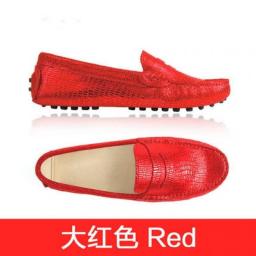 New Style Shoes Women 2023 Shoes Women 100Percent Genuine Leather Women Flat Shoes Casual Loafers Moccasins Lady Driving Shoes