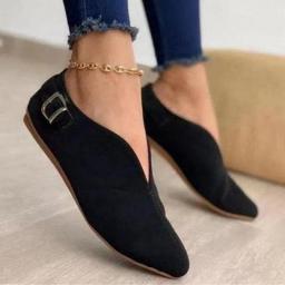 Spring Autumn New Loafers Woman Shoes Soft Fashion Flats Zapatos Women Pointed Toe Shallow Boat Mujer