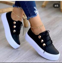 White Shoes Female Fashion Round Head Flat Heel Shoes Muffin Thick Bottom Casual Shoes Female Lace Up Flat Shoes Loafers