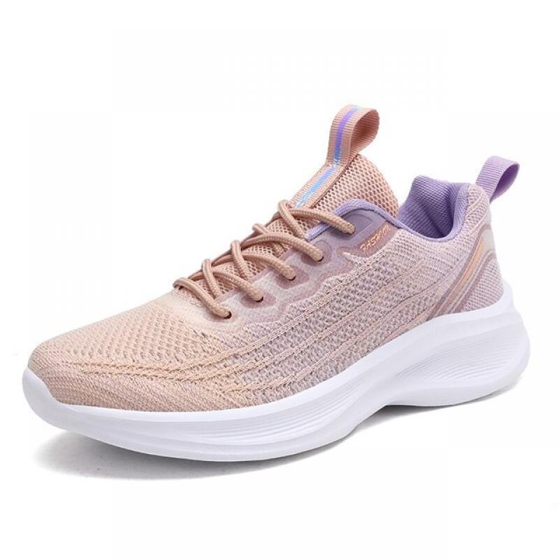 Summer Lightweight Women Shoes Breathable Mesh Hollow Out Outdoor Sport Running Casual Walking Sneakers