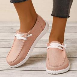 Summer Fashion Women Vulcanize Shoes Ladies Casual Flats Convenient Slip On Loafers Comfortable Outdoor Sports Sneakers