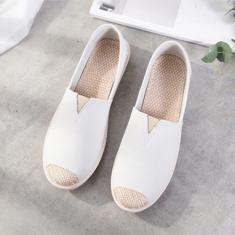 New Print Women Sneakers Slip On Light Mesh Summer Shoes Summer Breathable Flat Shoes Women's Single Shoes Flat Lazy Fisherman