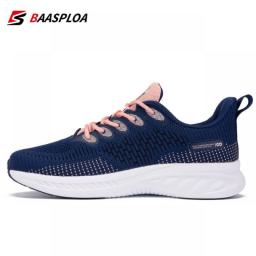 Baasploa 2022 Spring New Women Fashion Shoes Comfortable Knit Sport Shoes Female Lightweight Wear-Resistant Shoes