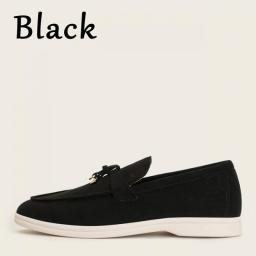 Women Loafers Big Size 33-45 Summer Moccasins Tassel Metal Lock Slip On Causal Mules Female Slip-On Flat Shoes Leather