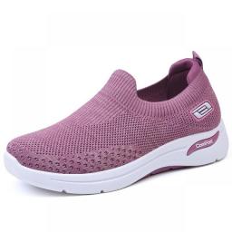 Women's Shoes 2023 Casual Foreign Trade Women's Shoes Soft Bottom Mom Shoes Sock Shoes Fashion Sneakers Women