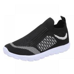 Sneakers Women Trendy 2023 New Breathable Mesh Sports Running Shoes Woman Comfort Slip-on Loafers Footwear Zapatos De Mujer