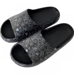 Feslishoet Women Slippers Summer Cute Cartoon Cloud Feeling Shoes For Indoor Outdoor Wear Soft Thick Beach Men Sandals
